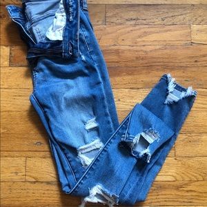 American Eagle super high rise jean